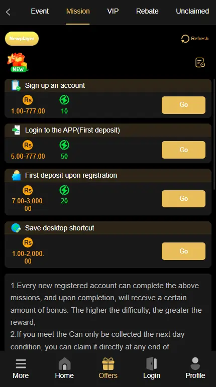 V77 Game welcome bonus