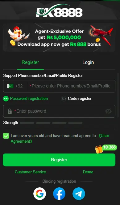 Steps to register on earning app