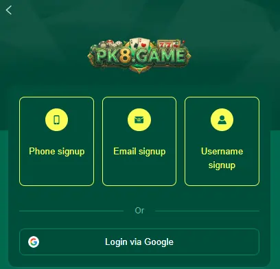 Download pk8 Game steps