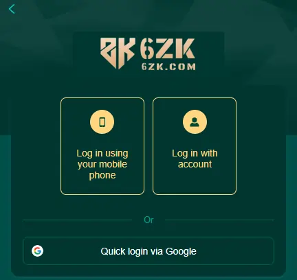 gaming app register steps