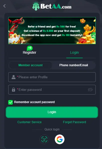 BetAa Game app download