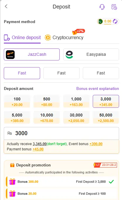 k2 Game JazzCash EasyPaisa