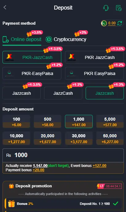 EasyPaisa JazzCash Cash Out