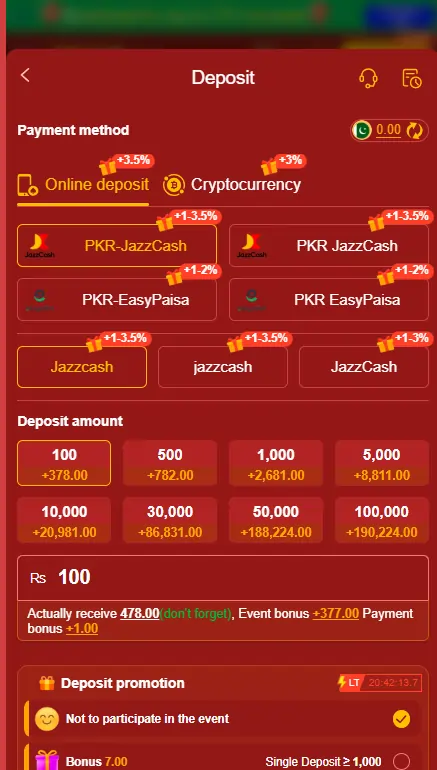 177SLOT Game JazzCash EasyPaisa