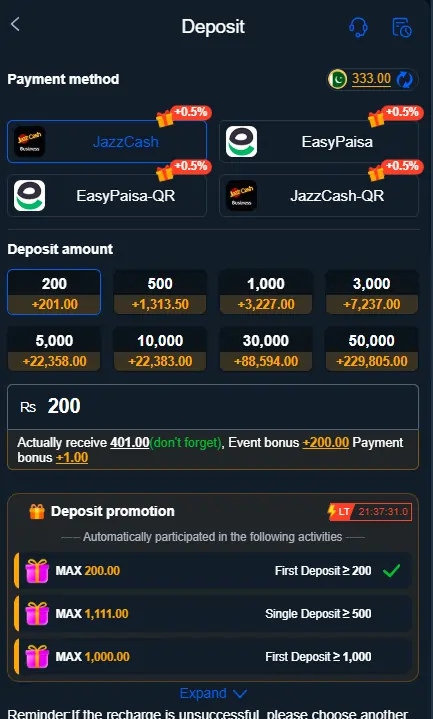 JazzCash and EasyPaisa Payouts