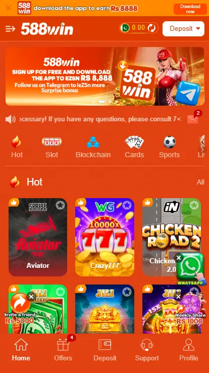 Payment Methods in 588Win