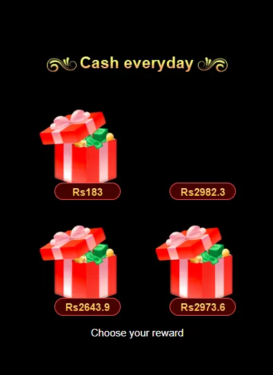 casino bonus rewards screen