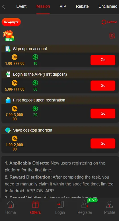 A555 Game bonus rewards