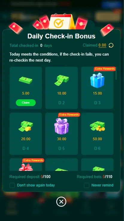 App bonus reward offers