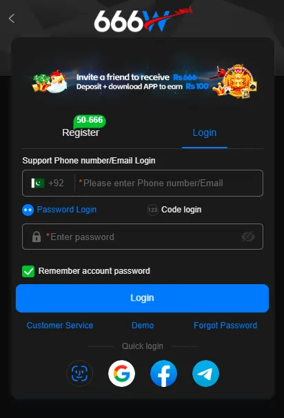 signup process screen