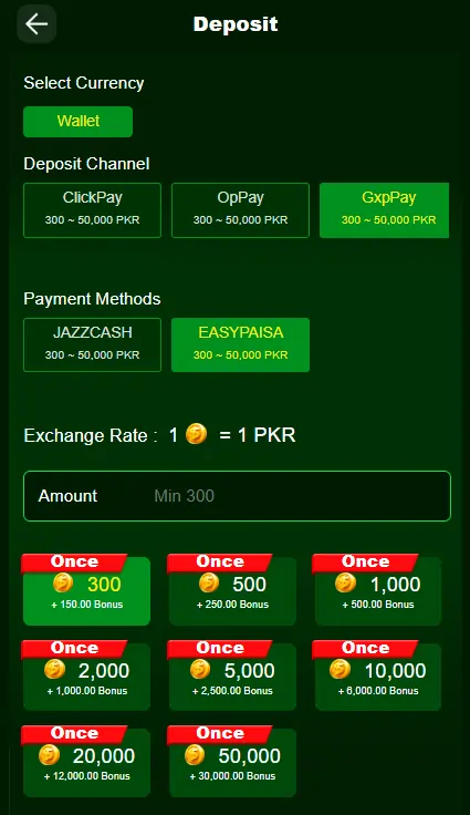 799Pak Game bonus rewards