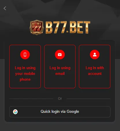 B77 Game download process