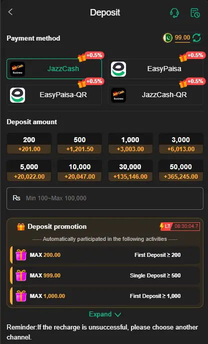 Secure money transfer options.