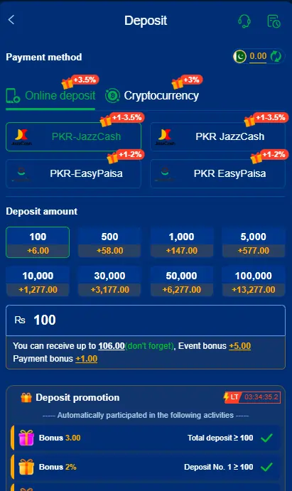 j33 game payment options