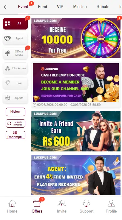 App bonus and rewards list