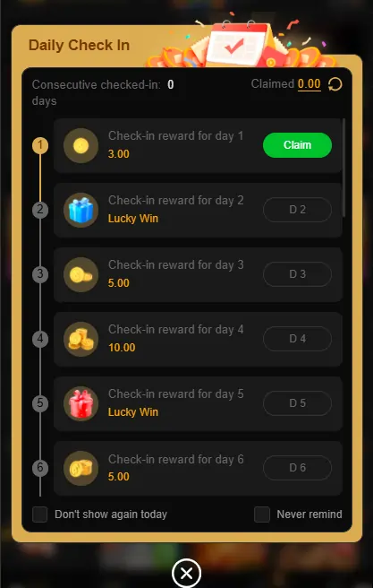 casino rewards offers