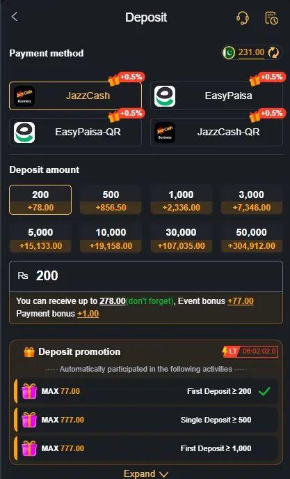 No777 Game money transfer