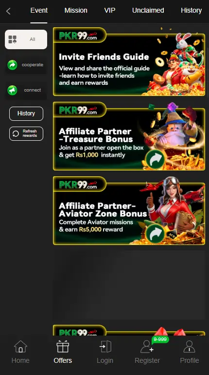 PKR99 Bonuses and Rewards Offers