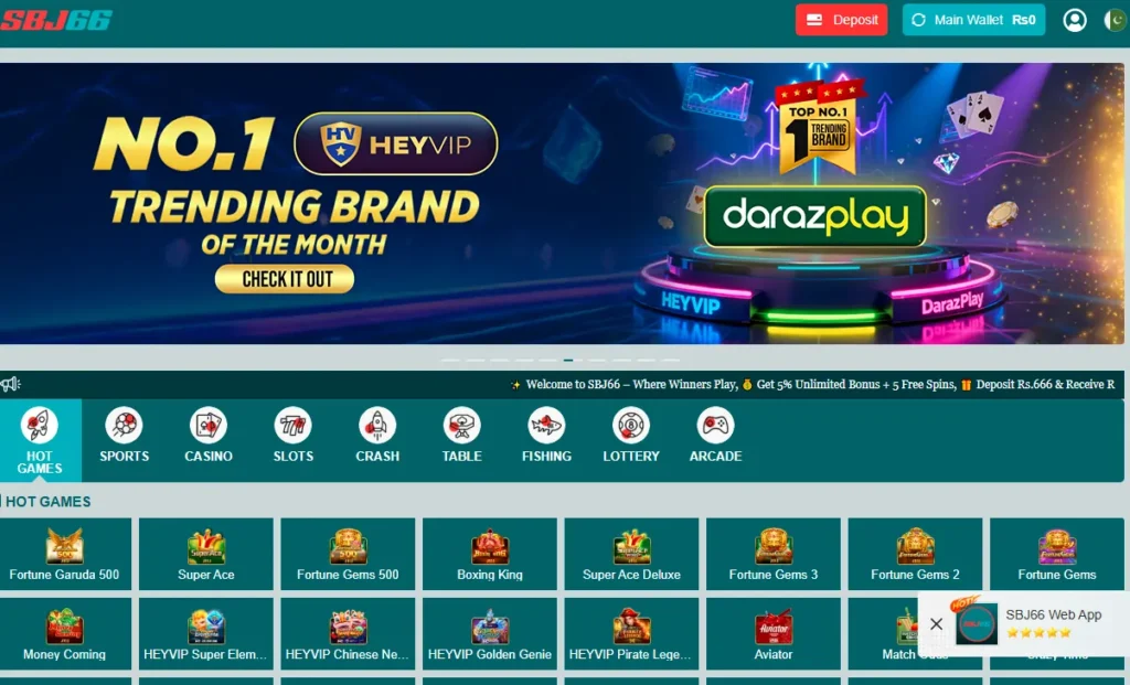 sbj66 deposit withdraw