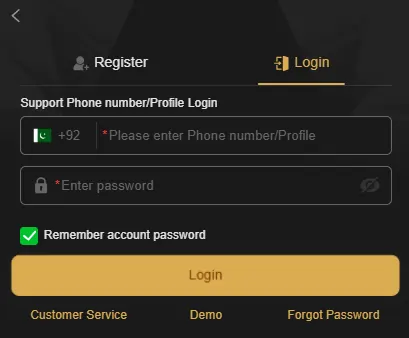 app download login steps