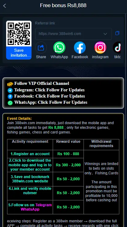 388Win bonuses rewards