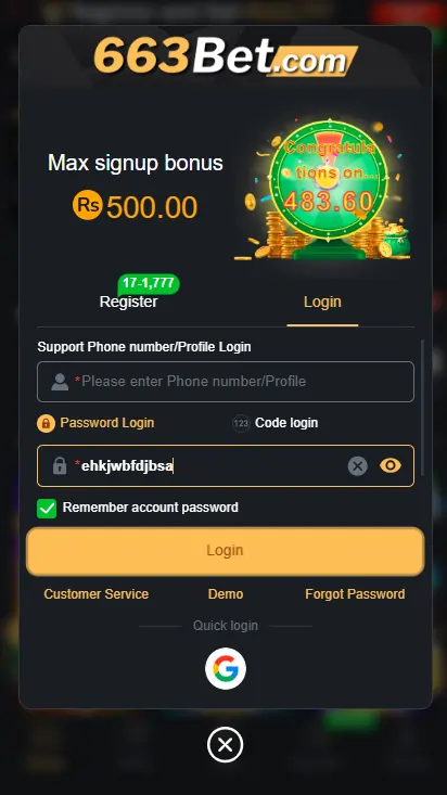 877Bet login guide