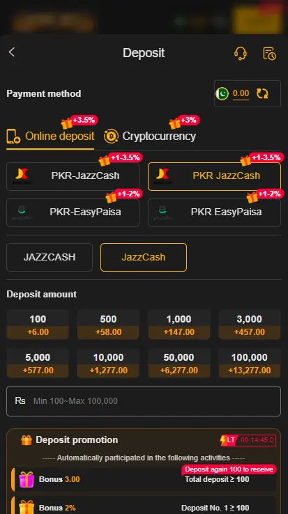 92Bet Game Deposite Image