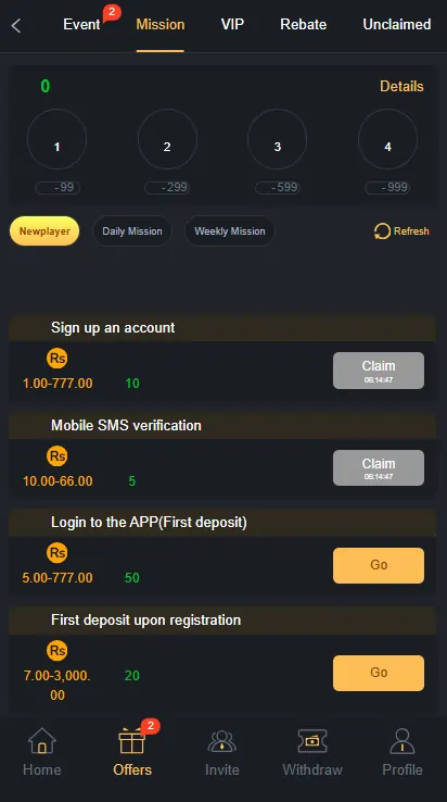 3S Game Bonus Offers And Rewards