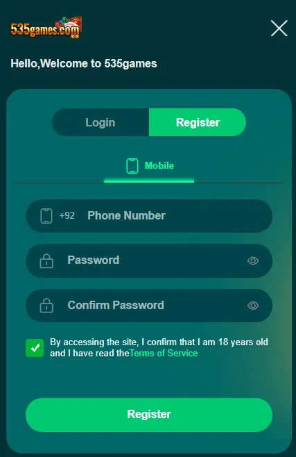 How to download 535Games Game and register