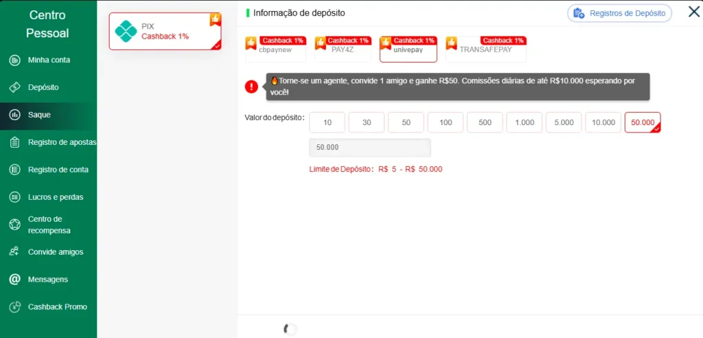 6KBet Game Deposite