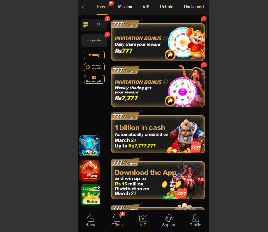 777SZ Game Bonuses