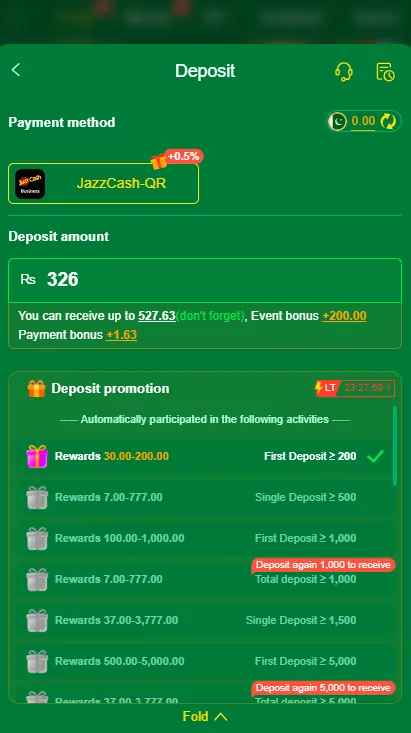 877bet game deposite section