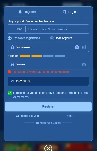 Bet629 Game Download and Register Steps