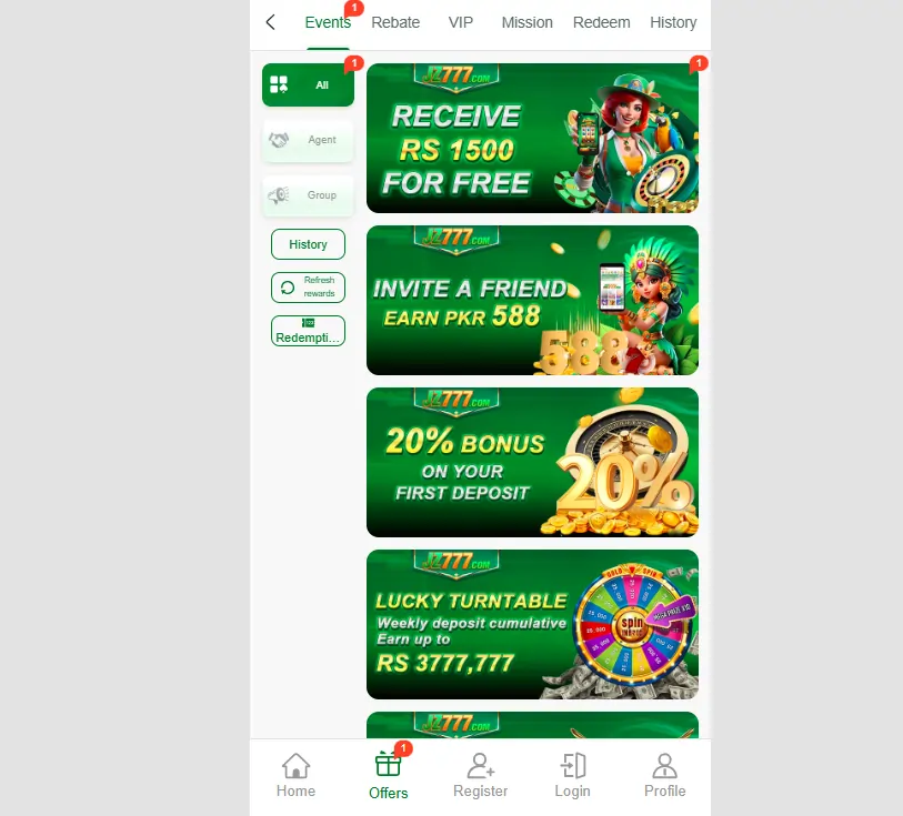 JZ777 Game Bonuses Rewards Overview