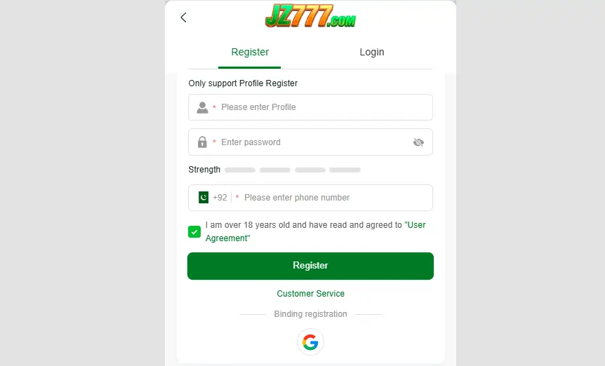 JZ777 Game Download Login Register Guide