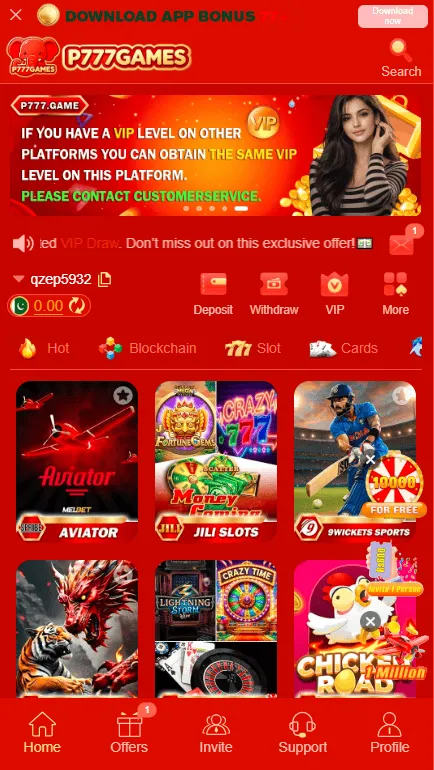 P777 Game Bonuses Image