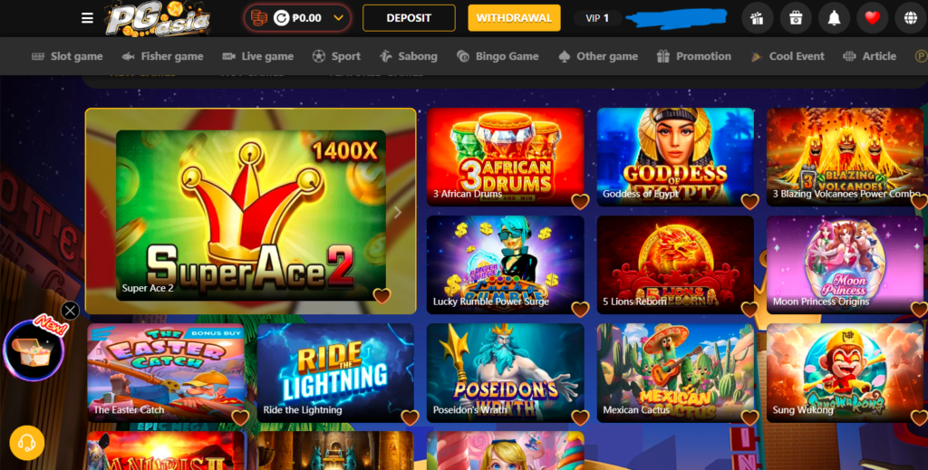 PGAsia Game Bonuses 