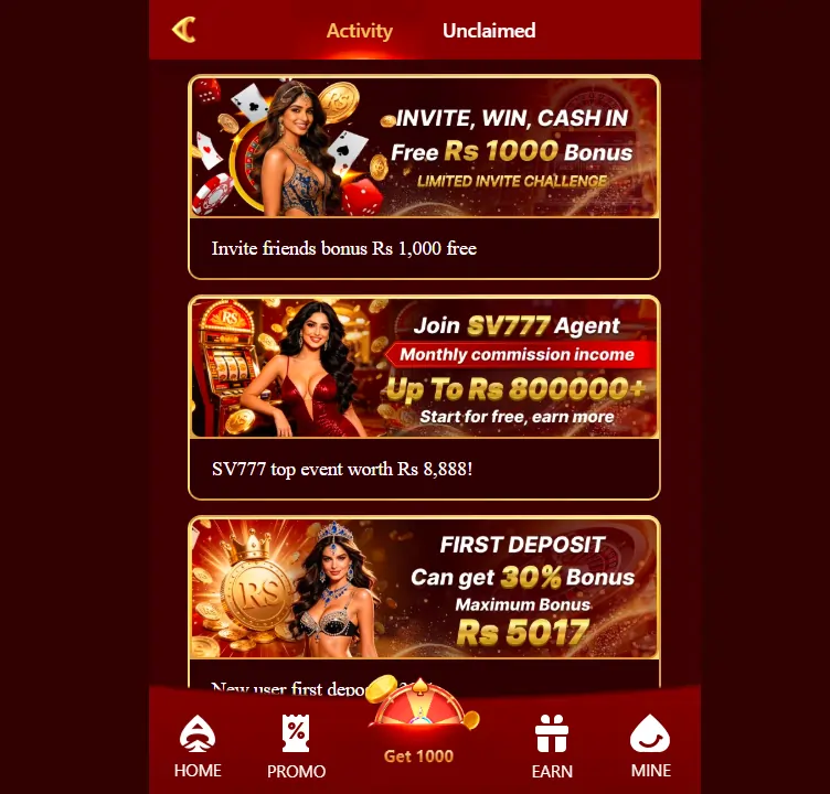SV777 Game Bonuses