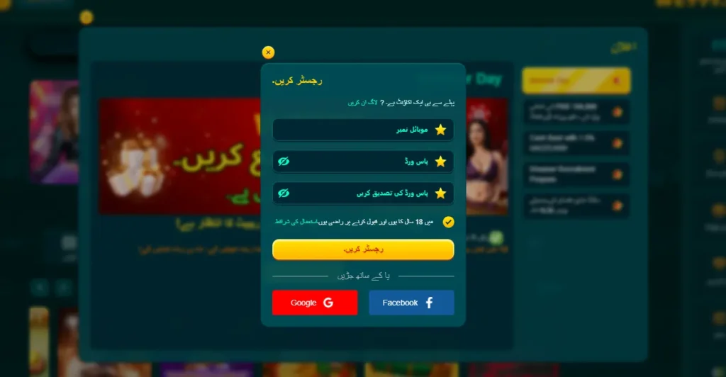 WE999 Login-Regestration Section