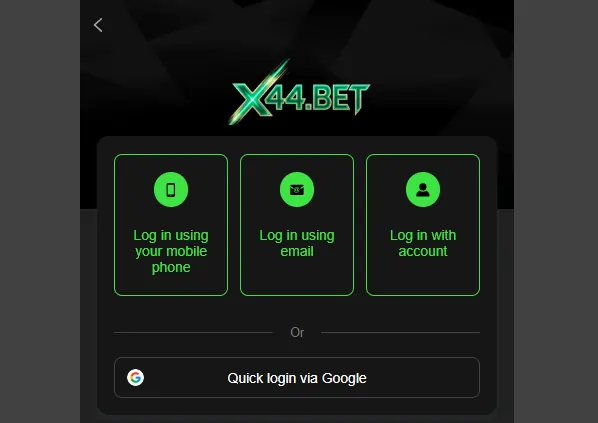 X44 Bet Game Login
