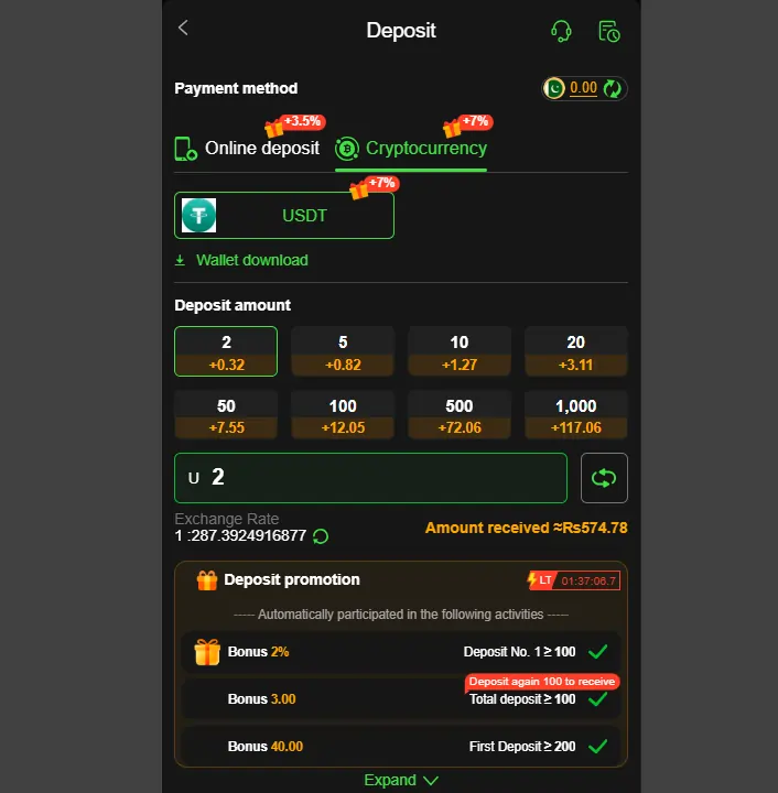 X44Bet game Deposite and withdrawal