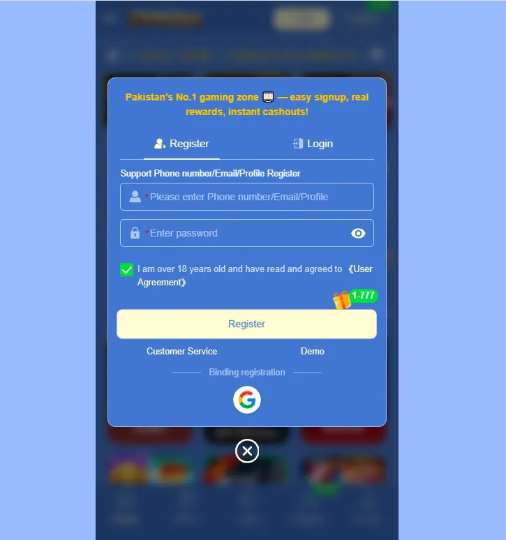 Y444Bet Game Login