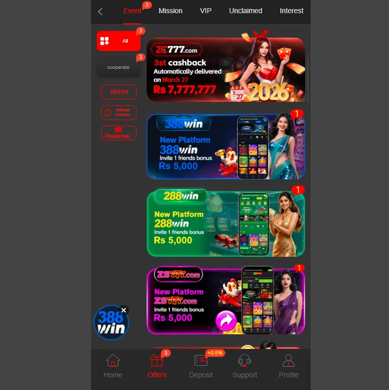ZC777 Game Bonus