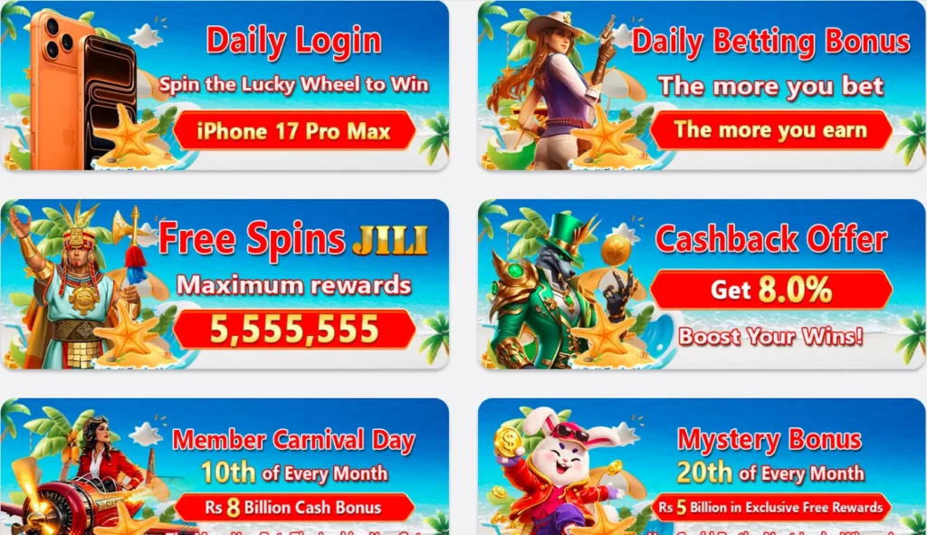 5555bet Game Bonuses Screenshot