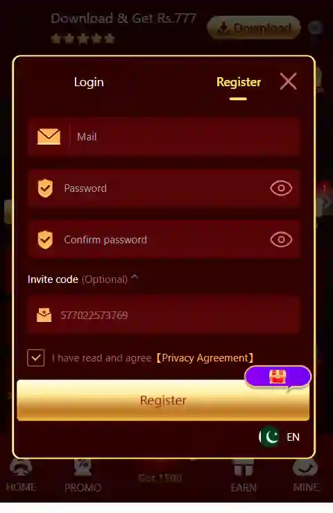 JC92 Game Login Image