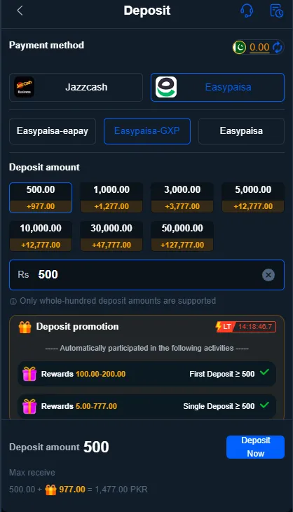 OK37 Game Deposite Image
