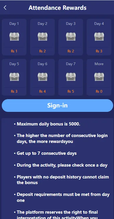 OmiOne Game rewards Section