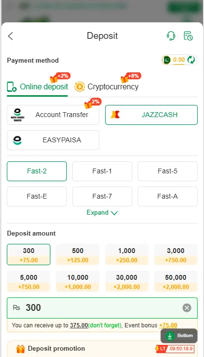 PK6 Game Deposite Screenshot