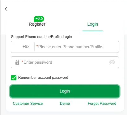 PK6 Game Login ScreenShot