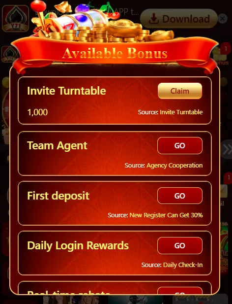Y71 Game Bonuses Image